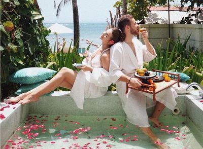 beach resort couple resort -23423614