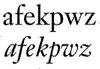 Italic Font