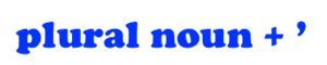 Plural Nouns